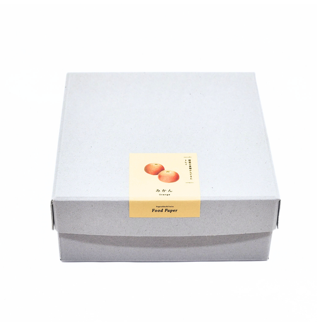 Food Paper -野菜や果物からできた角丸トレイ-　みかん