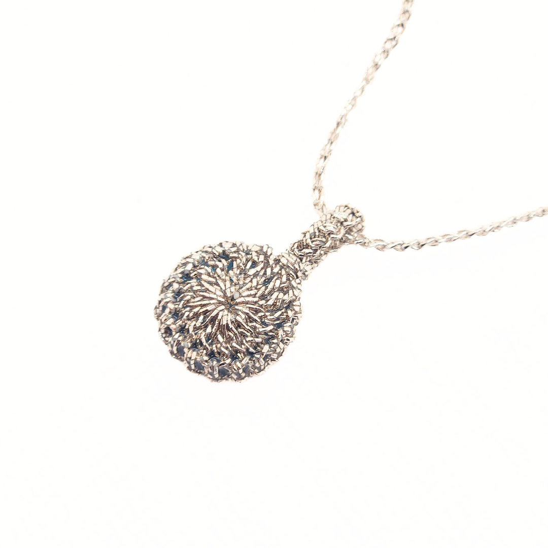 OBAMAblue®ネックレス "Mermaid eye"　シルバーブルー