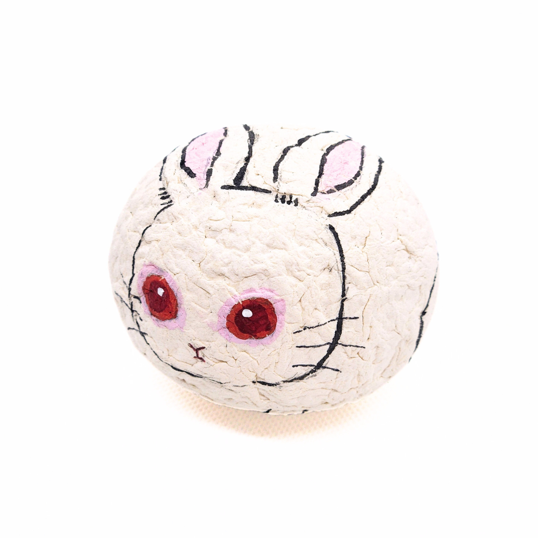 【越前和紙】手漉き和紙おきあがりこぼし　うさぎ