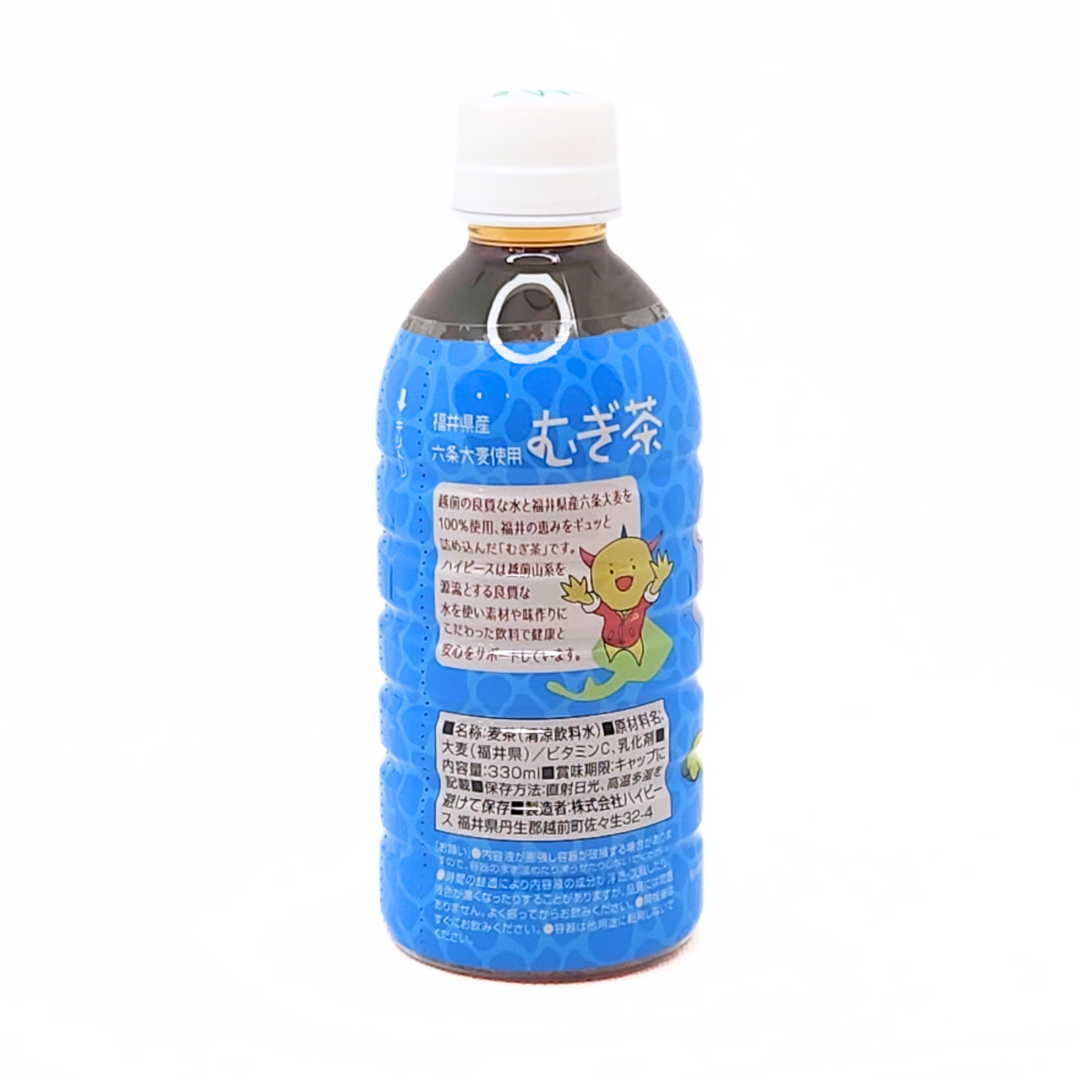 福井県産六条大麦使用 むぎ茶 はぴりゅう 330ml