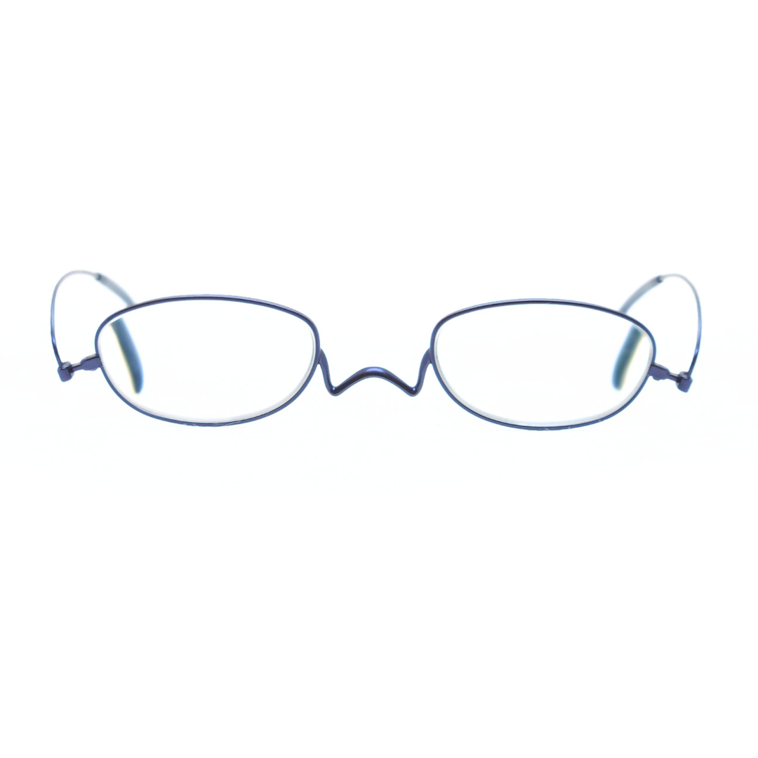 ペーパーグラス Nスタ オーバル型 （ネイビー）| 折りたたみ老眼鏡 | グッドデザイン賞受賞