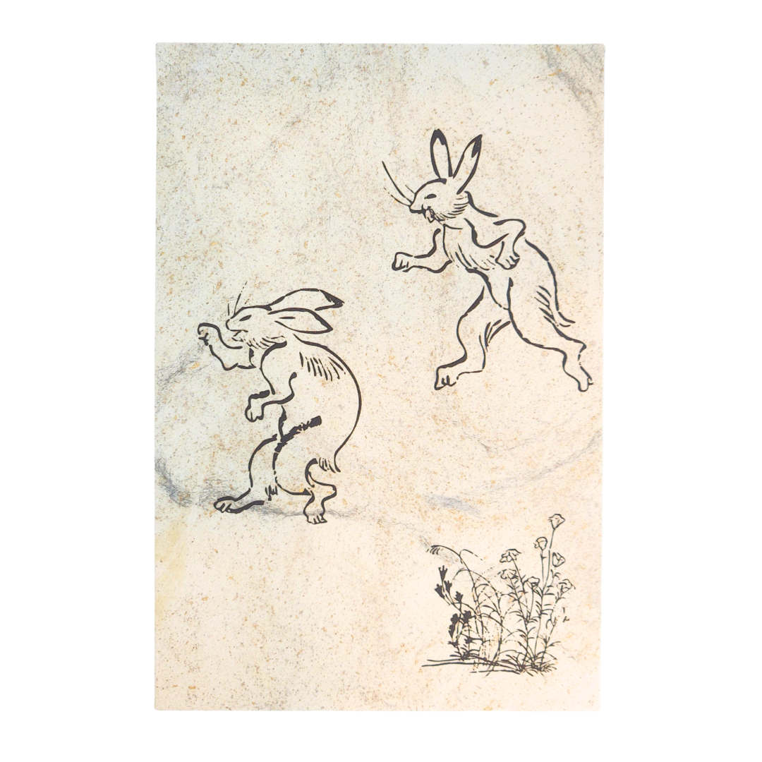 【越前和紙】御朱印帳 鳥獣戯画　相撲