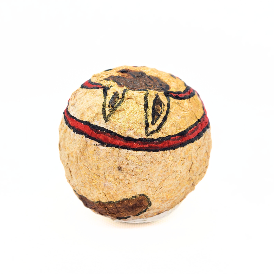 【越前和紙】おきあがりこぼし 干支"午" 茶