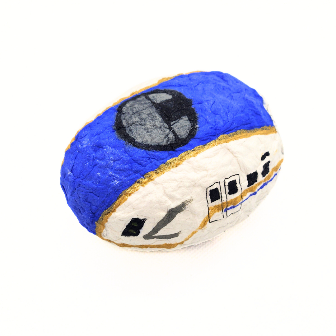 【越前和紙】手漉き和紙おきあがりこぼし　新幹線 かがやき