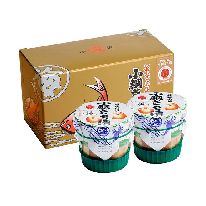 小鯛ささ漬 大樽 180g× 2樽入（※別配送）