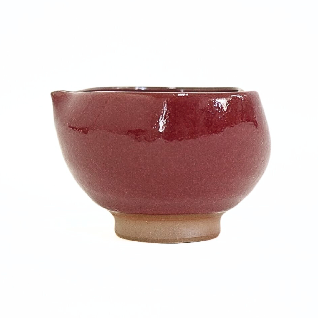 【越前焼】パープルハート ハートの抹茶椀