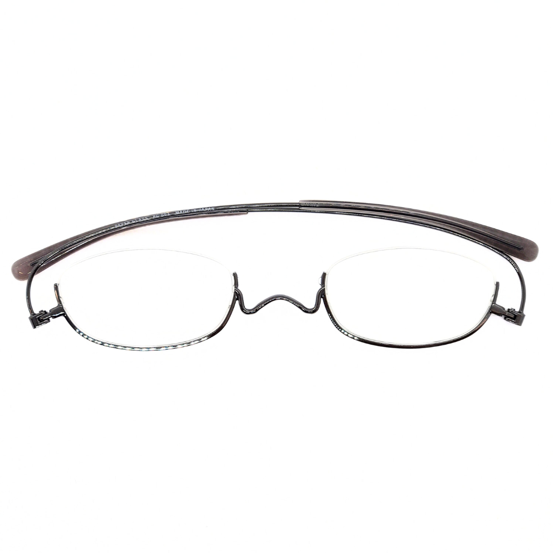 ペーパーグラス Nスタ アンダーリム型（グレー） | 折りたたみ老眼鏡 | グッドデザイン賞受賞