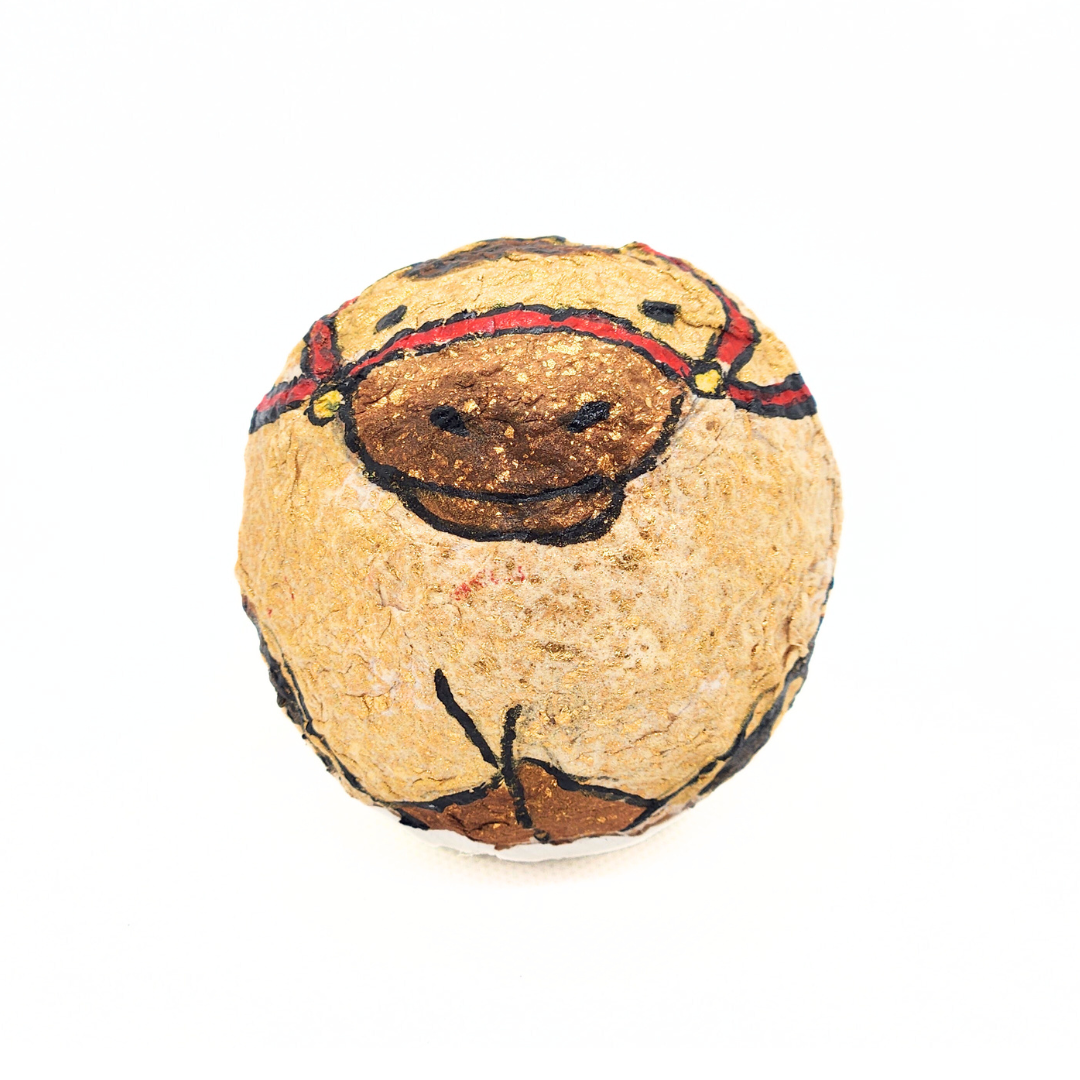 【越前和紙】おきあがりこぼし 干支"午" 茶