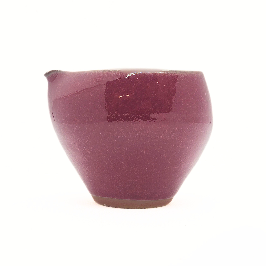 【越前焼】パープルハート ハートの片口、酒器セット