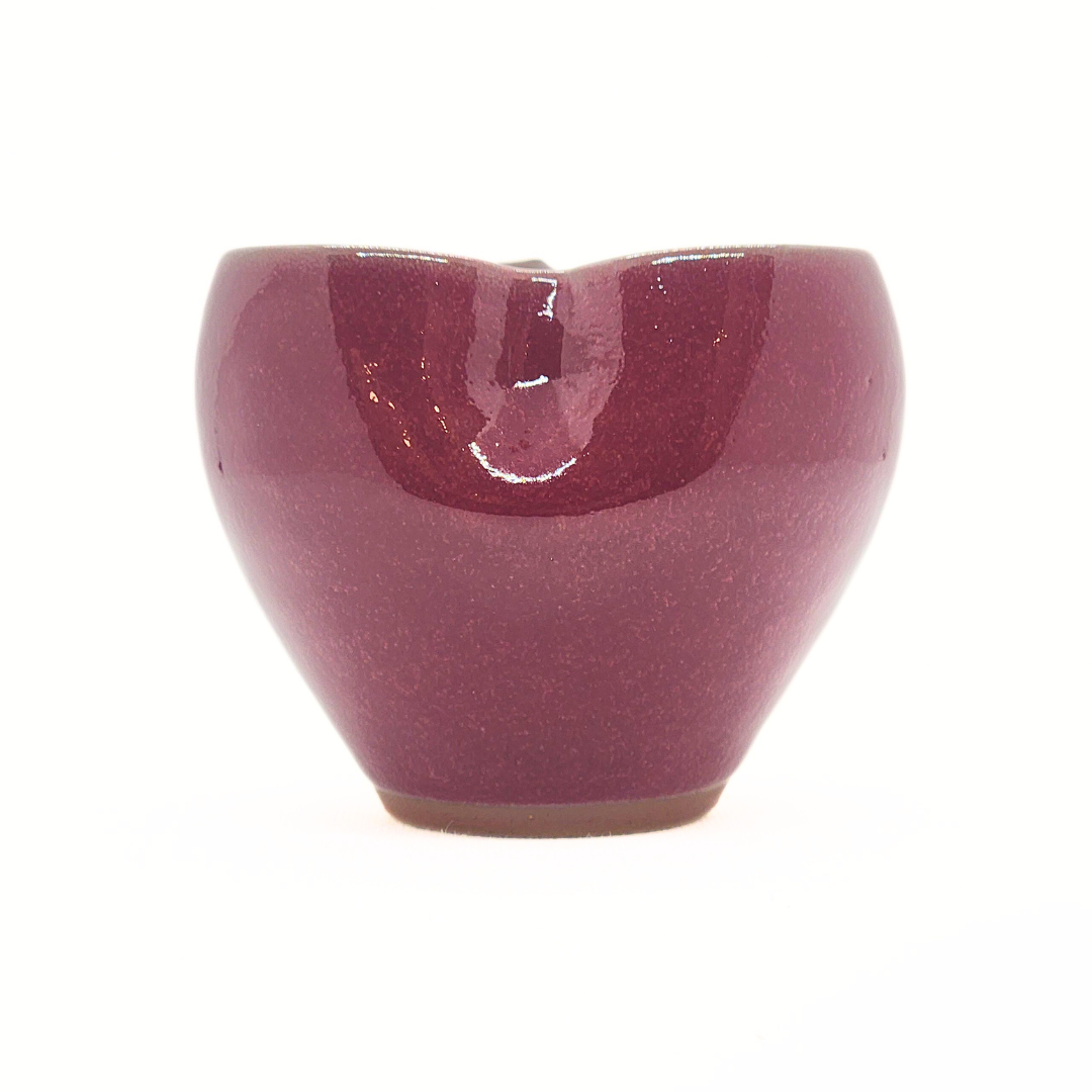 【越前焼】パープルハート ハートの片口、酒器セット