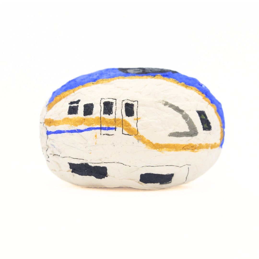 【越前和紙】手漉き和紙おきあがりこぼし　新幹線 かがやき