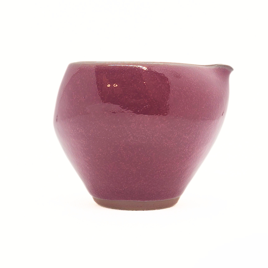 【越前焼】パープルハート ハートの片口、酒器セット