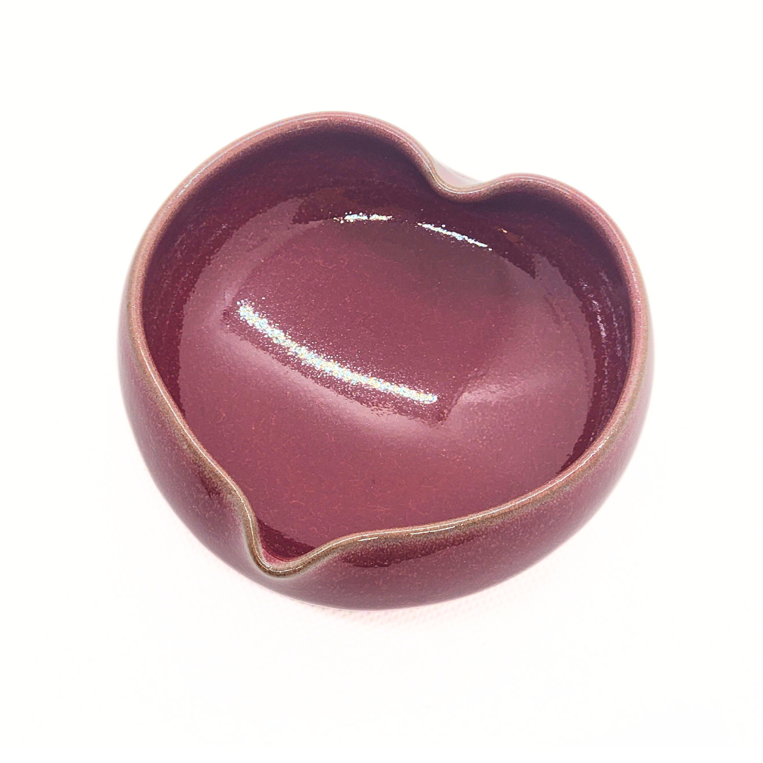 【越前焼】パープルハート ハートの小鉢