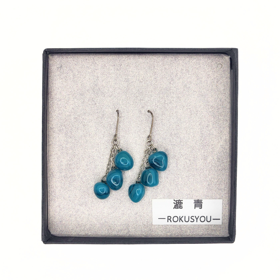 OBAMA blue® 漉青　3粒ピアス