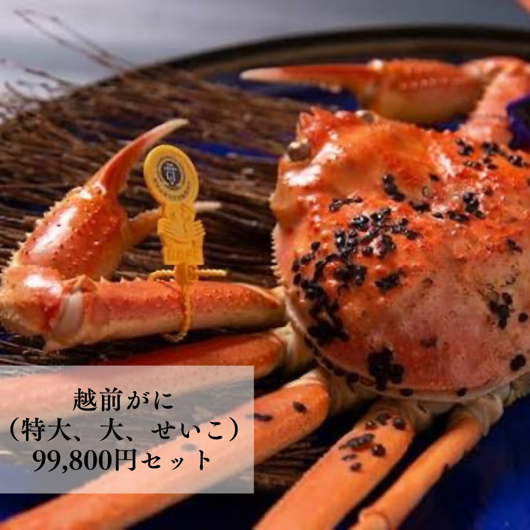 越前がに 99,800円セット