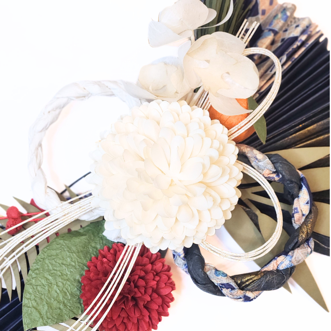 【越前和紙】お正月飾り 扇-蒼楽-