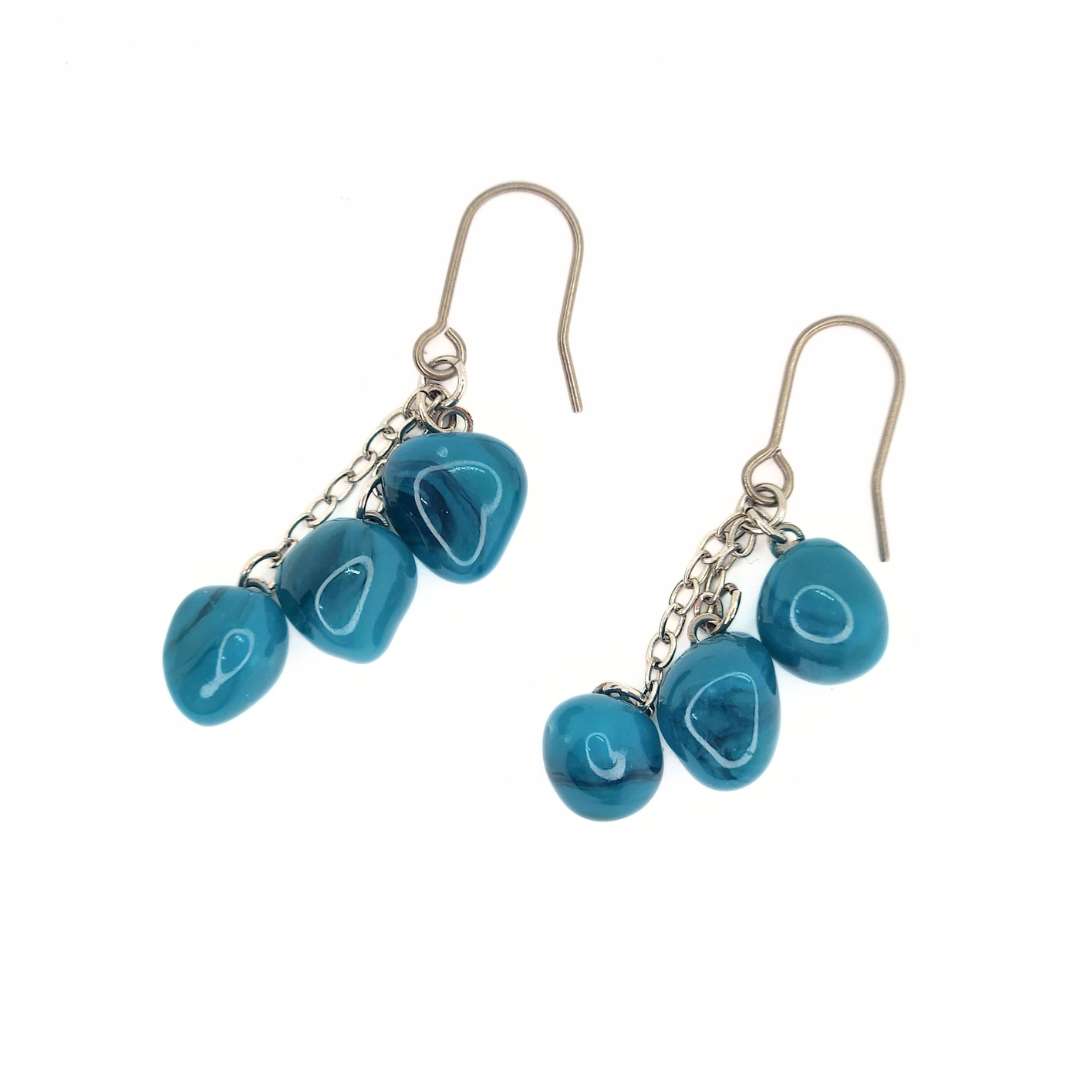 OBAMA blue® 漉青　3粒ピアス