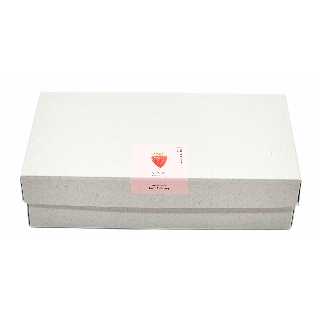 Food Paper -野菜や果物からできた楕円トレイ-　いちご