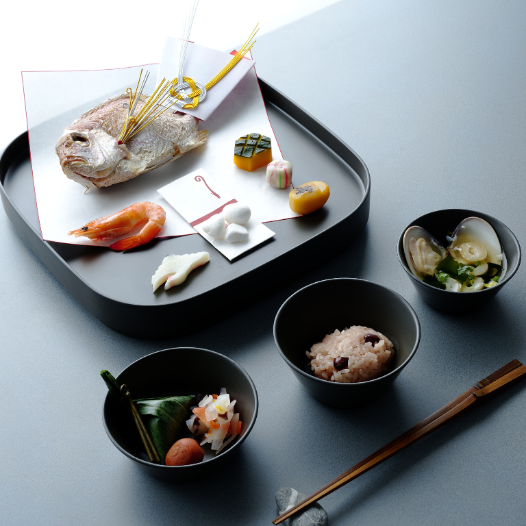 【越前漆器】お喰初膳　鈍彩-にびさい-