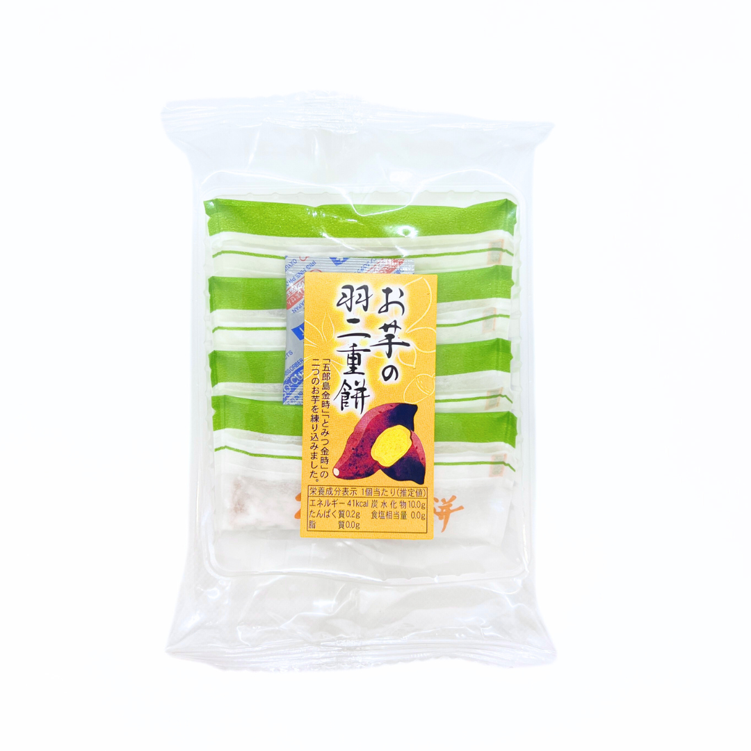 羽二重餅 お芋 ４枚入 (越前和紙 熨斗付き)