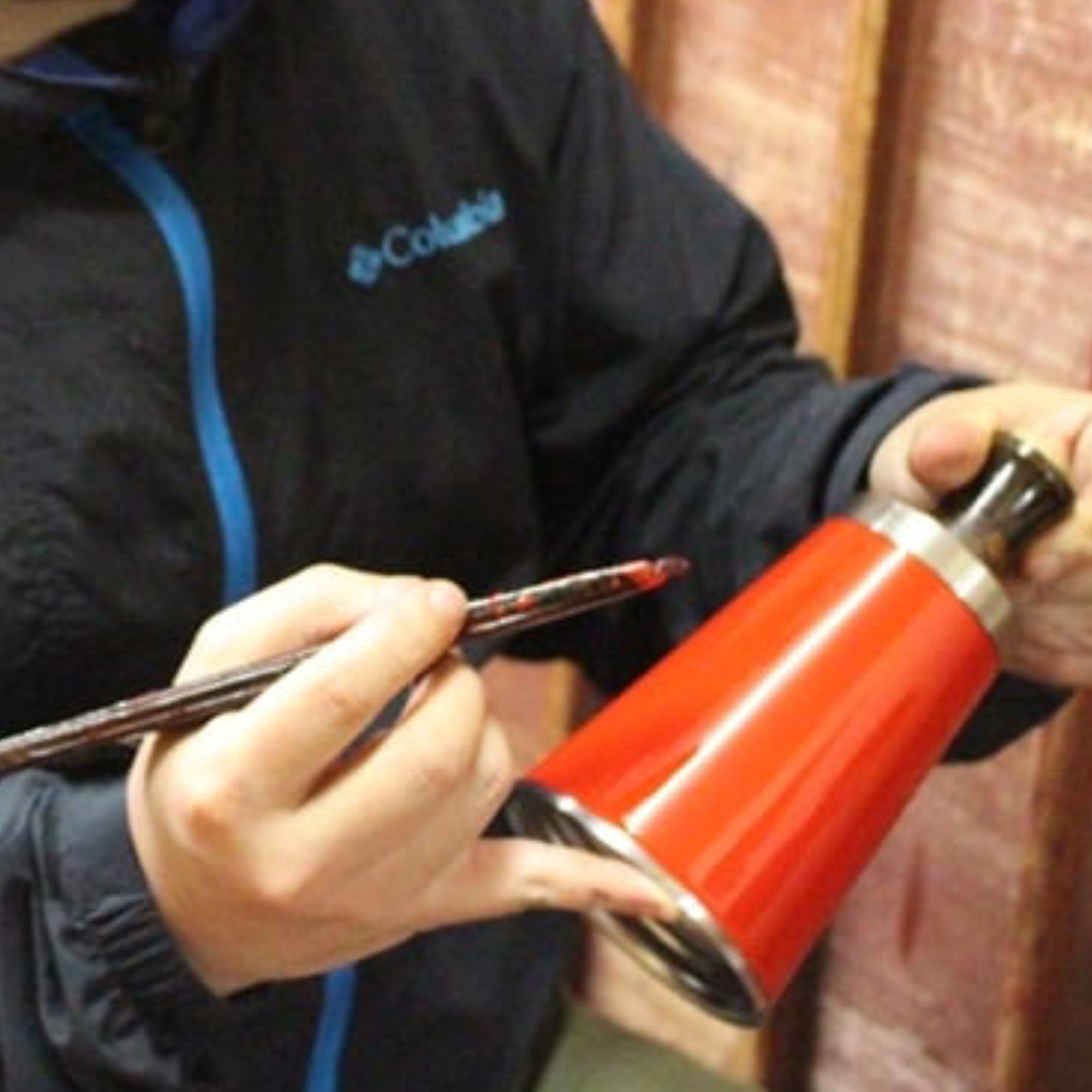 URUSHI MOBILE TUMBLER/鳥獣戯画 黒