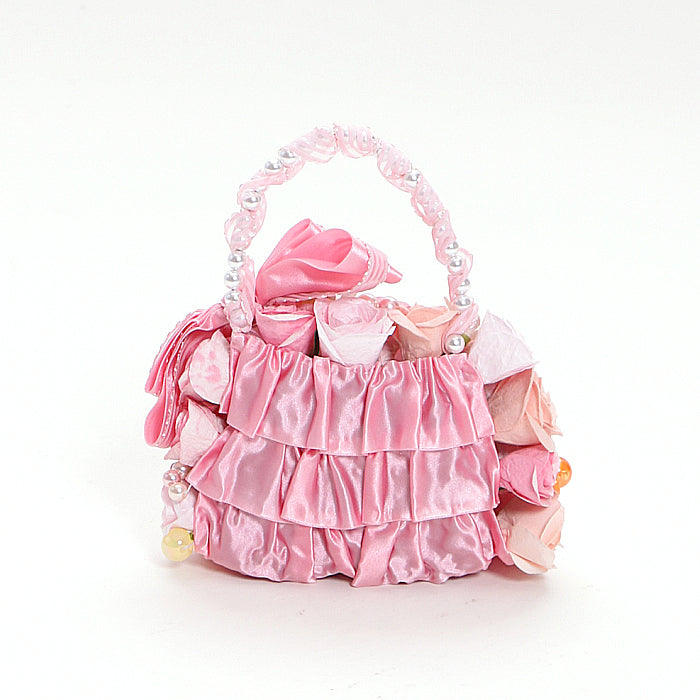 【越前和紙】和紙の花ウエディング-バッグブーケ＆ブートニア「Cute」