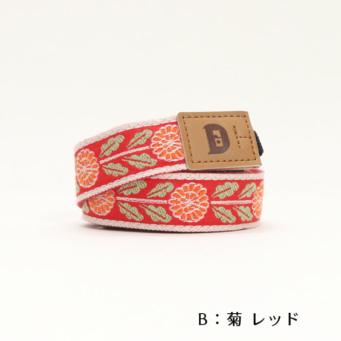 オリボンカメラストラップ　菊