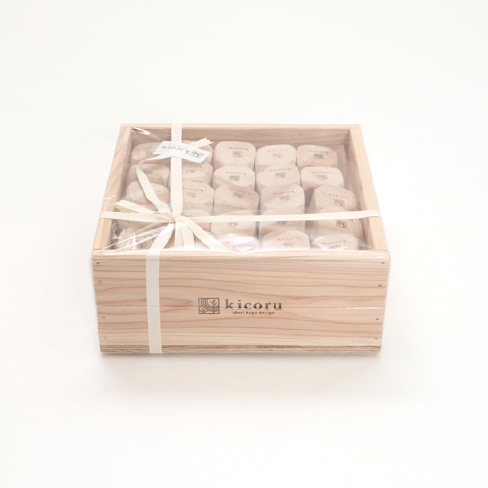 【越前箪笥】つみにくいつみき「つめん木」50個　特製木箱入り