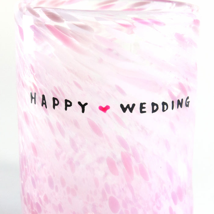【受注生産】グラスセット（ Happy wedding）