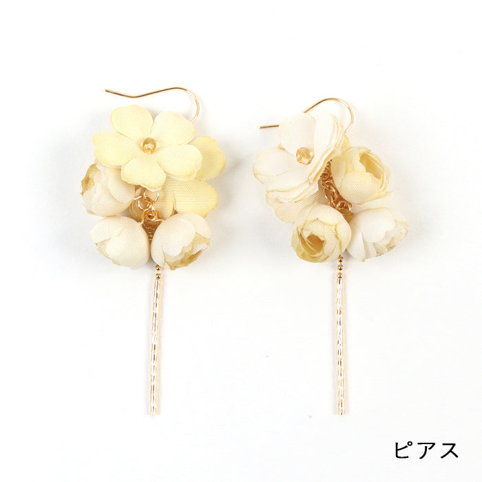 【期間限定SALE】菜の花染めピアス・イヤリング