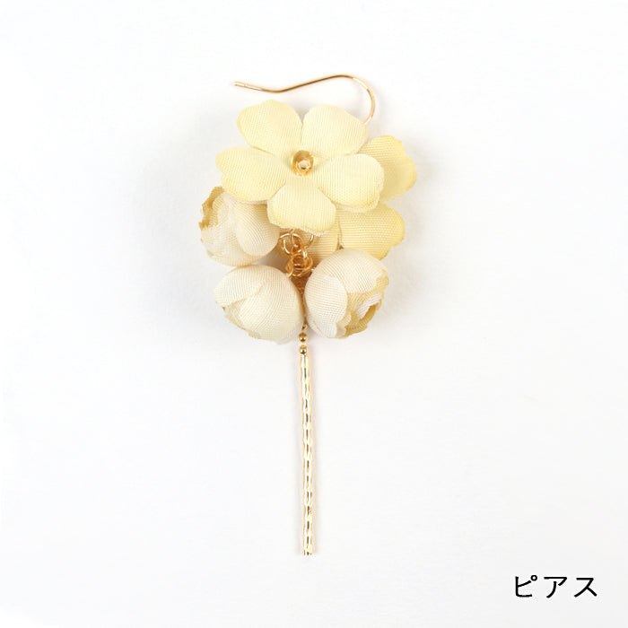【期間限定SALE】菜の花染めピアス・イヤリング