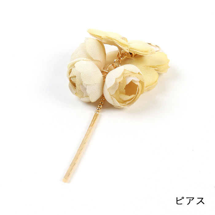 【期間限定SALE】菜の花染めピアス・イヤリング