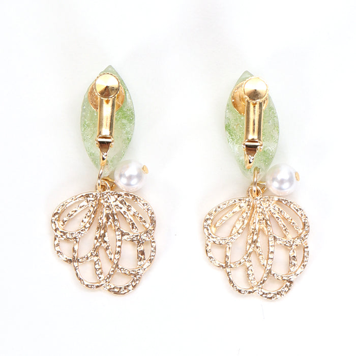 【期間限定SALE】和紙レジン　イヤリング