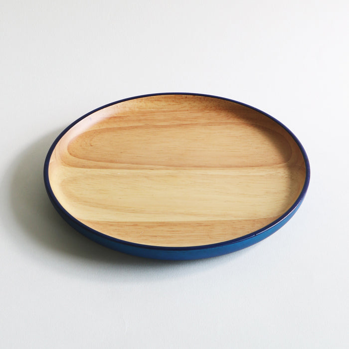 丸皿（木製）/KyutarouBLUE std